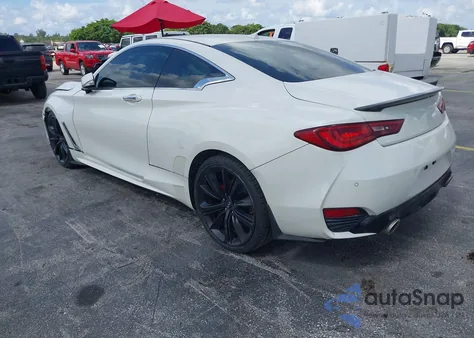 2018 Infiniti Q60 Red Sport 400 from USA, damaged, VIN JN1FV7EL6JM631436
